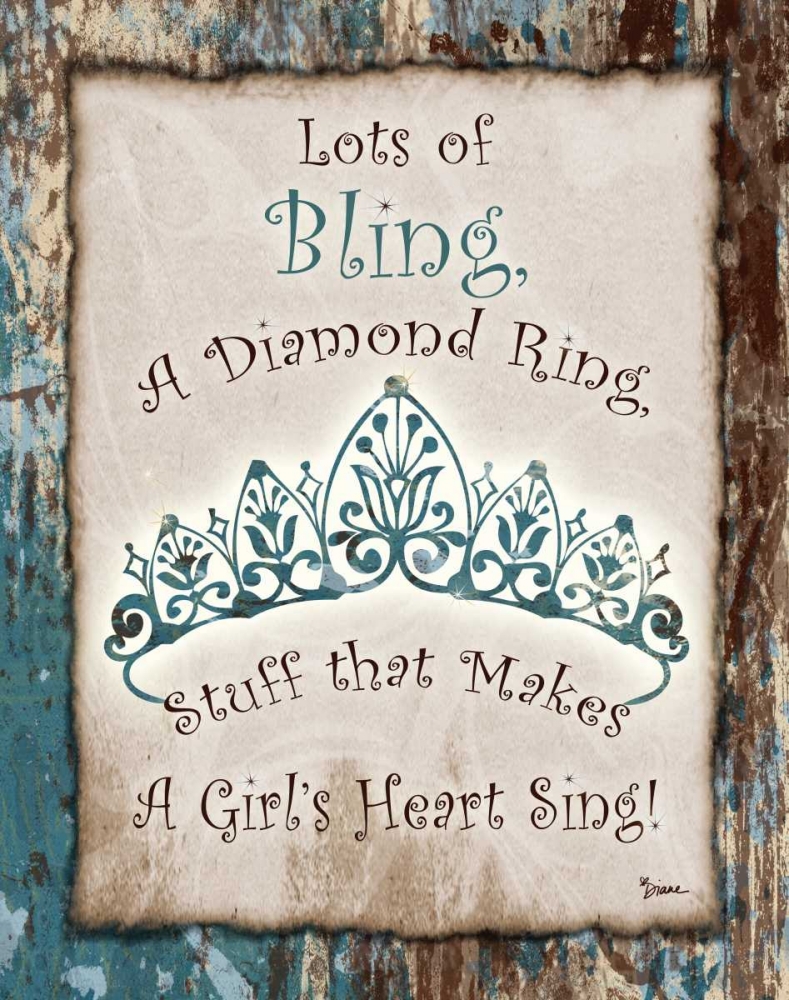 Tiara Bling 1 art print by Diane Stimson for $57.95 CAD