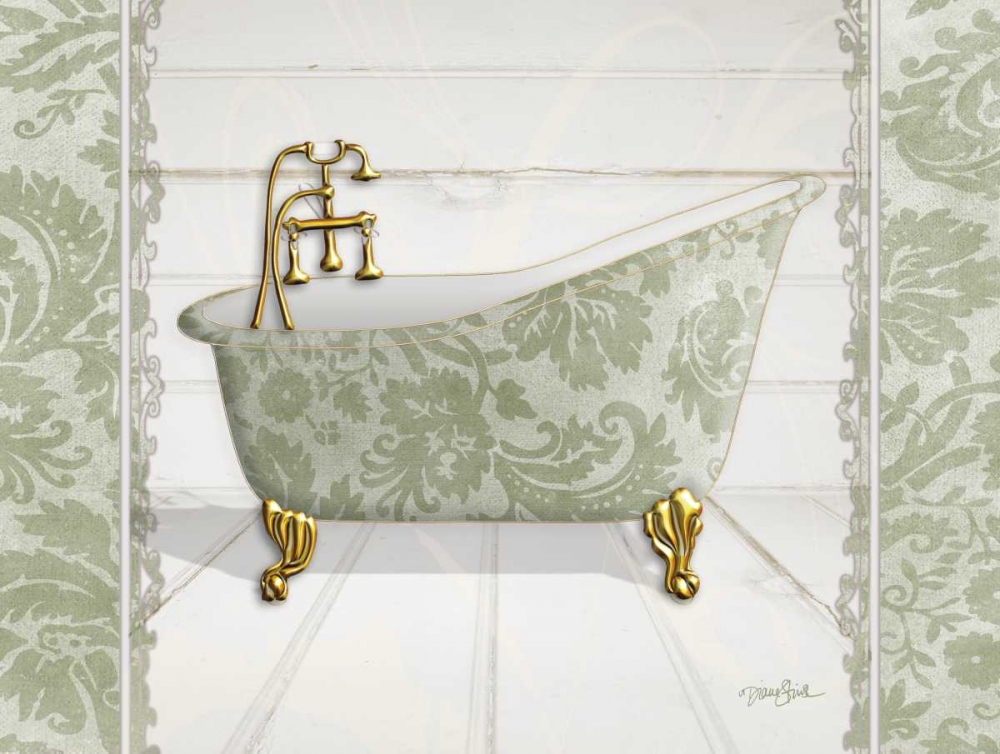 Damask Tub 1 art print by Diane Stimson for $57.95 CAD