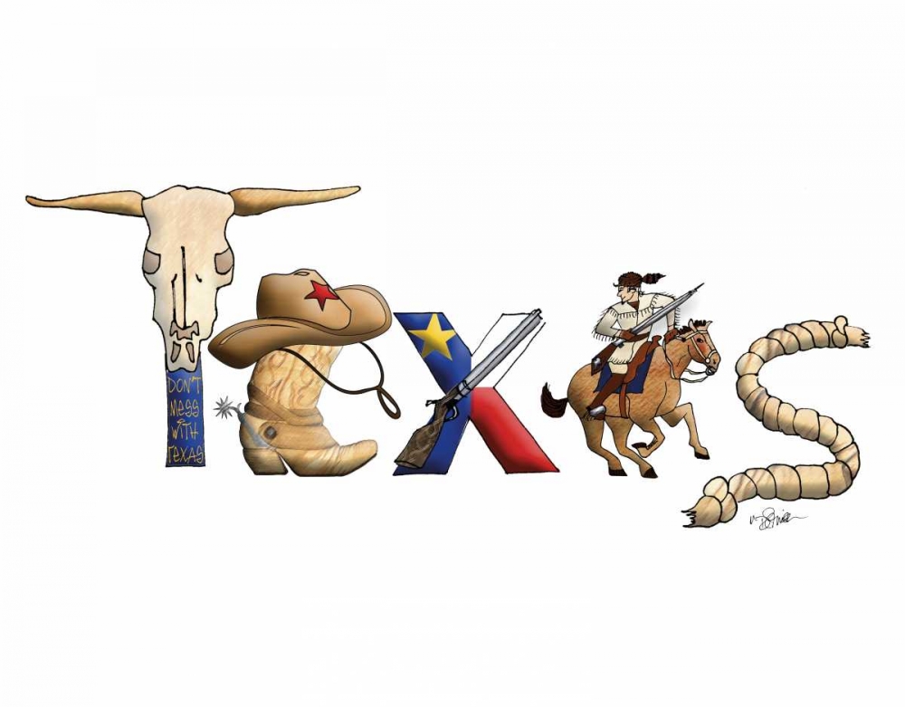 Texas art print by Diane Stimson for $57.95 CAD