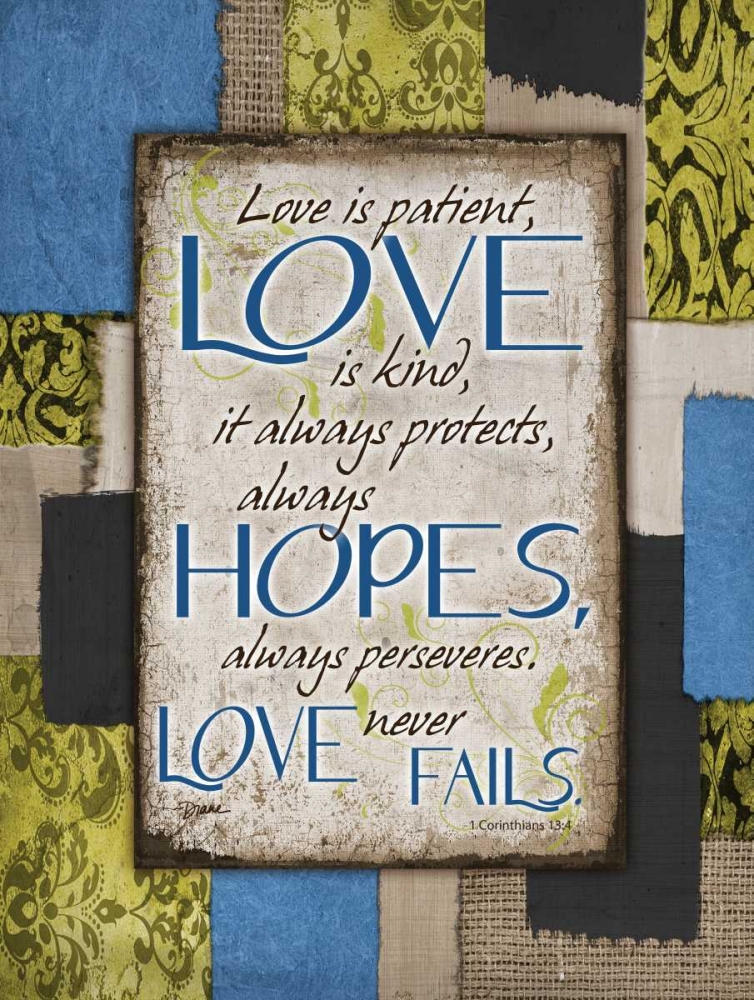 Patch Work Love art print by Diane Stimson for $57.95 CAD