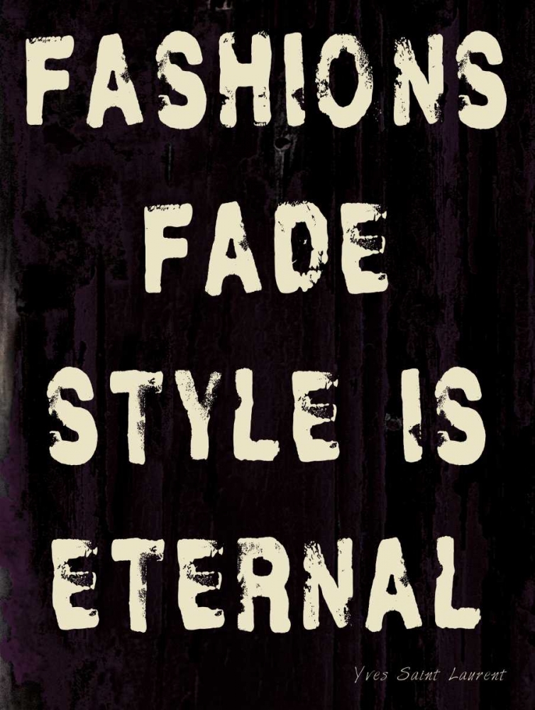 Fashion YSL art print by Diane Stimson for $57.95 CAD