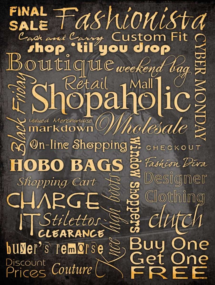 Shopping art print by Diane Stimson for $57.95 CAD