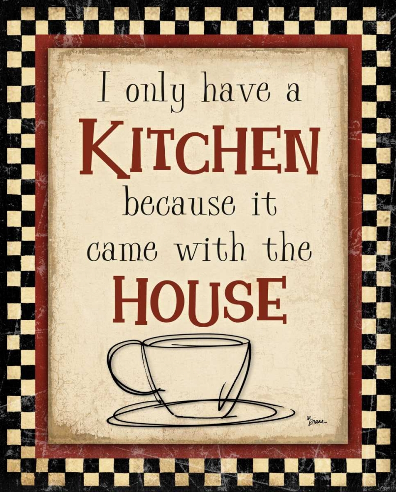 Kitchen House Vert art print by Diane Stimson for $57.95 CAD