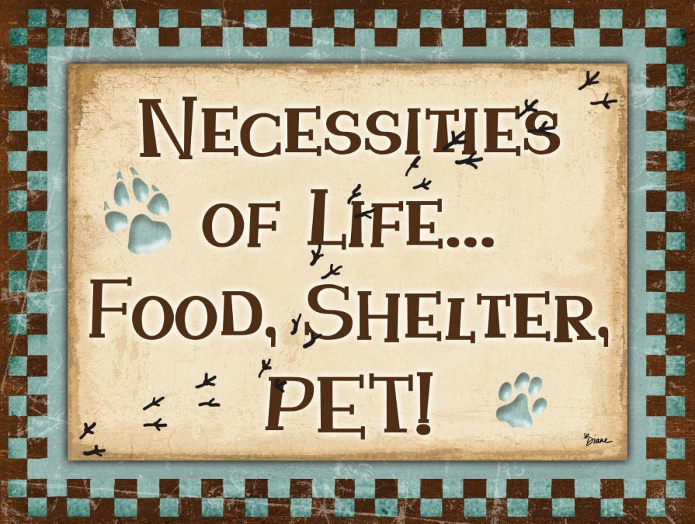 Life Necessities Blue art print by Diane Stimson for $57.95 CAD