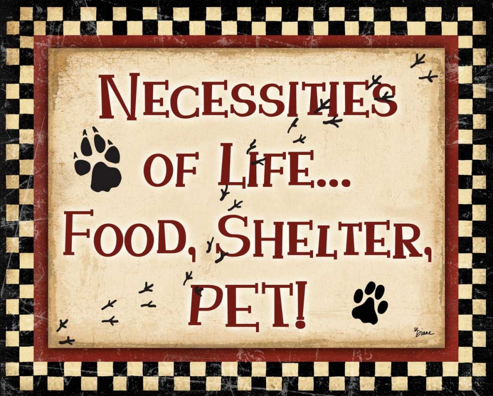 Life Necessities art print by Diane Stimson for $57.95 CAD