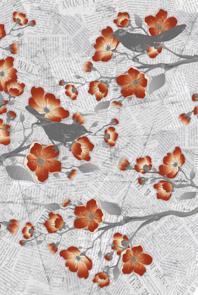 Cherry Blossom Birds 2 art print by Diane Stimson for $57.95 CAD