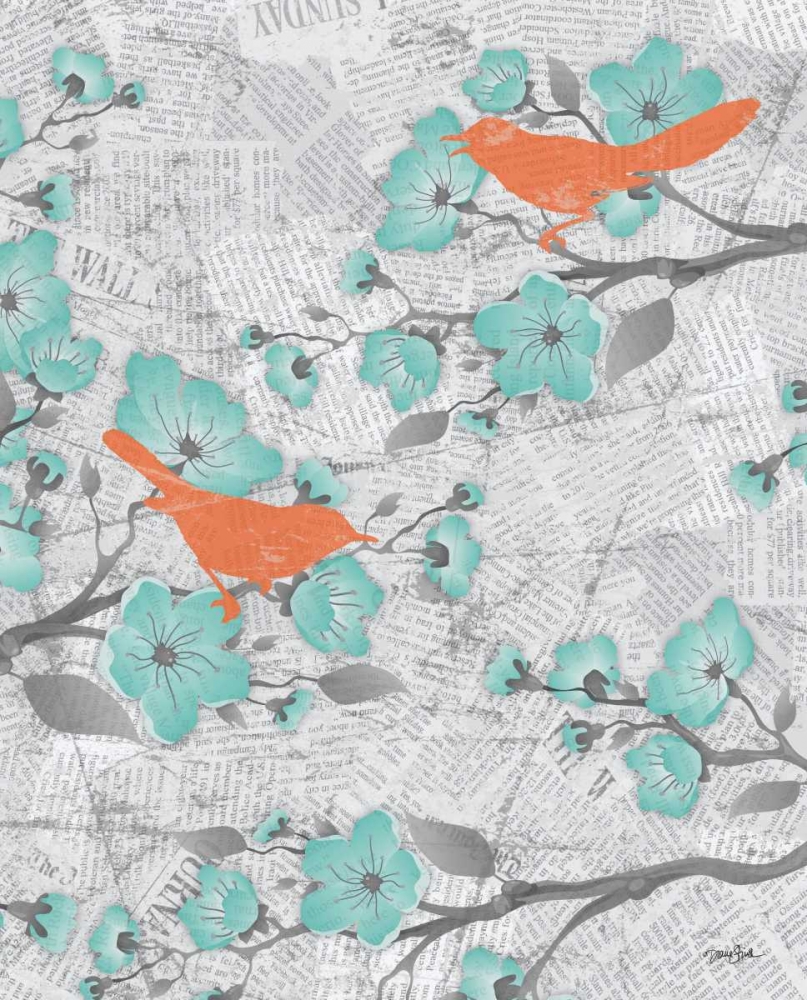 Cherry Blossom Birds 6 art print by Diane Stimson for $57.95 CAD
