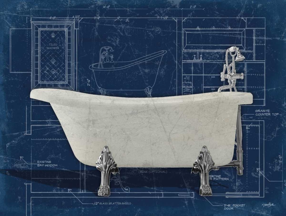 Bath Blues 1 art print by Diane Stimson for $57.95 CAD