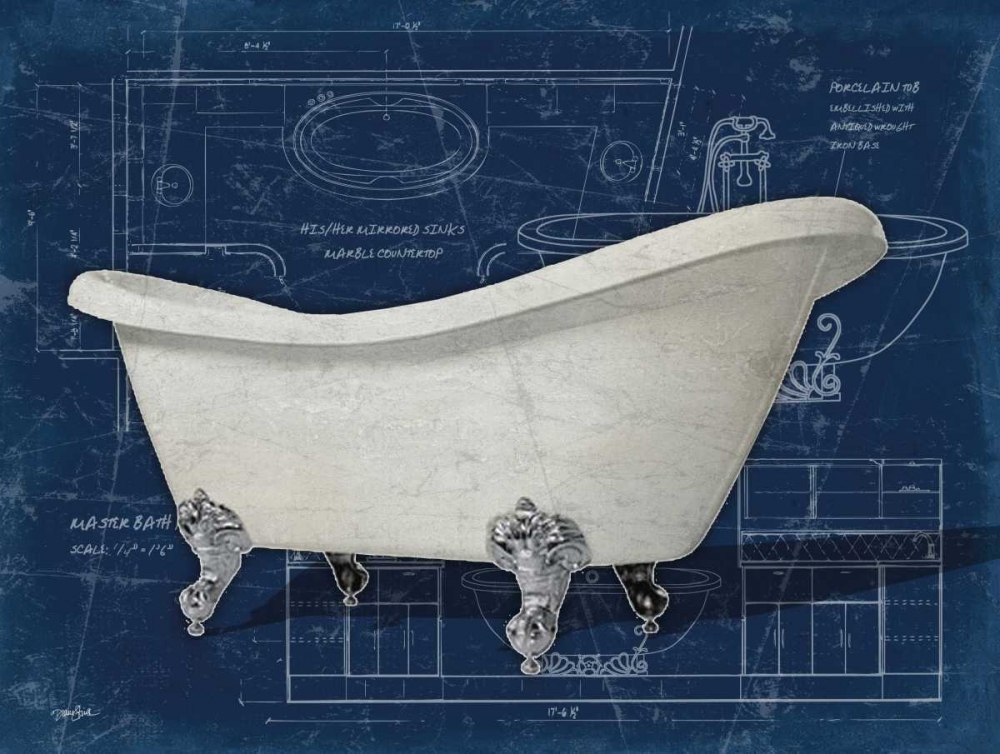 Bath Blues 2 art print by Diane Stimson for $57.95 CAD