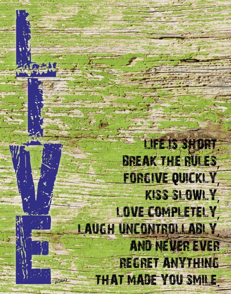 Live Grunge PF art print by Diane Stimson for $57.95 CAD
