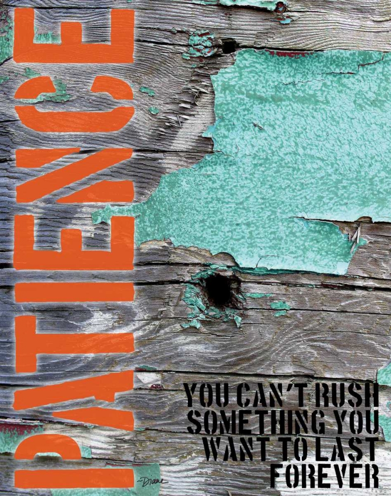 Patience Grunge PF art print by Diane Stimson for $57.95 CAD