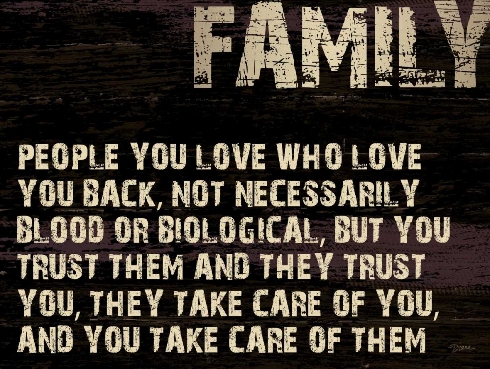 Family Grunge art print by Diane Stimson for $57.95 CAD