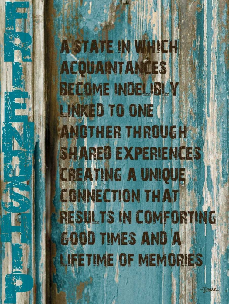 Friendship Grunge art print by Diane Stimson for $57.95 CAD