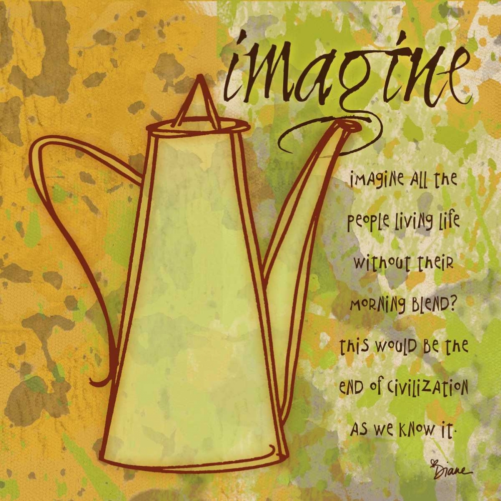 Imagine Carafe Brown art print by Diane Stimson for $57.95 CAD