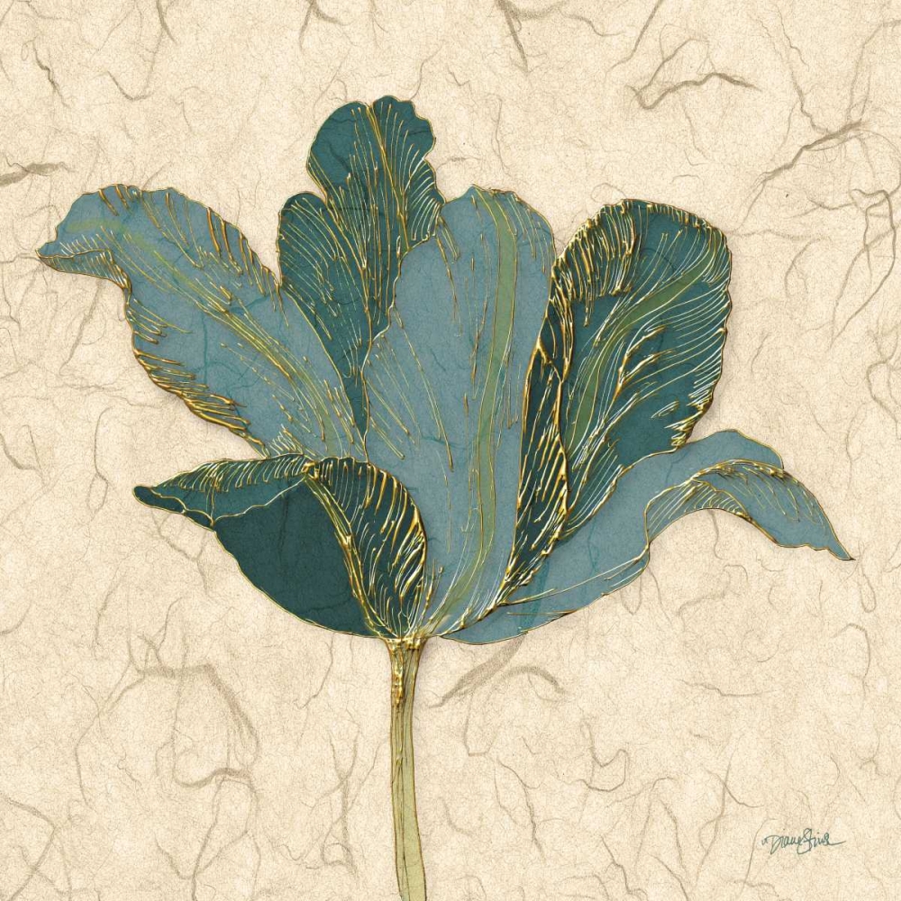Muted Teal Tulip 2 art print by Diane Stimson for $57.95 CAD