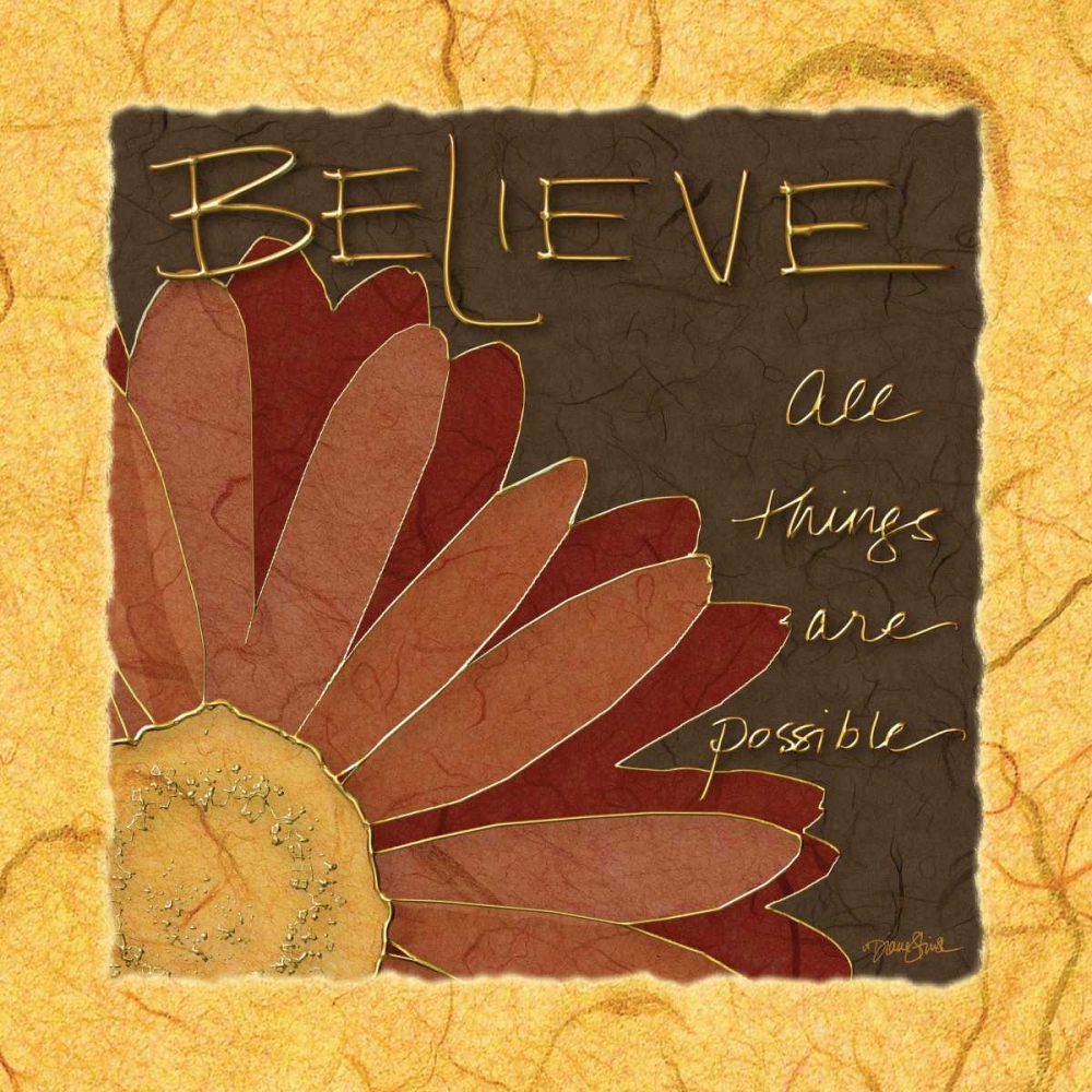 Gerbera Believe Ylw art print by Diane Stimson for $57.95 CAD