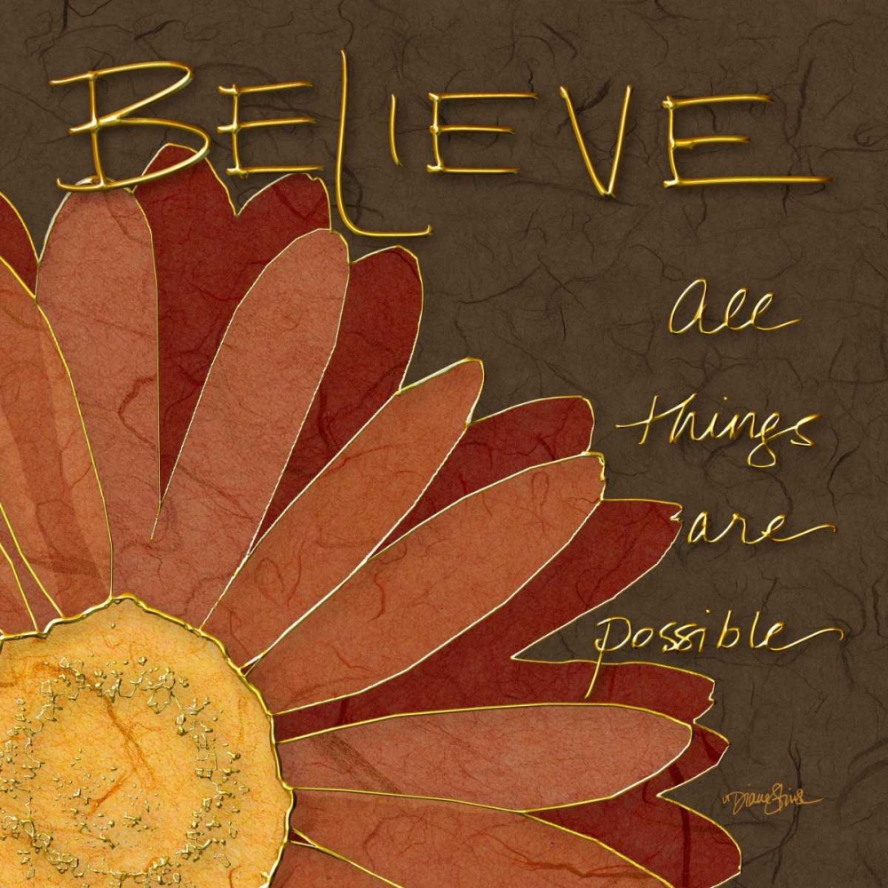 Gerbera Believe art print by Diane Stimson for $57.95 CAD