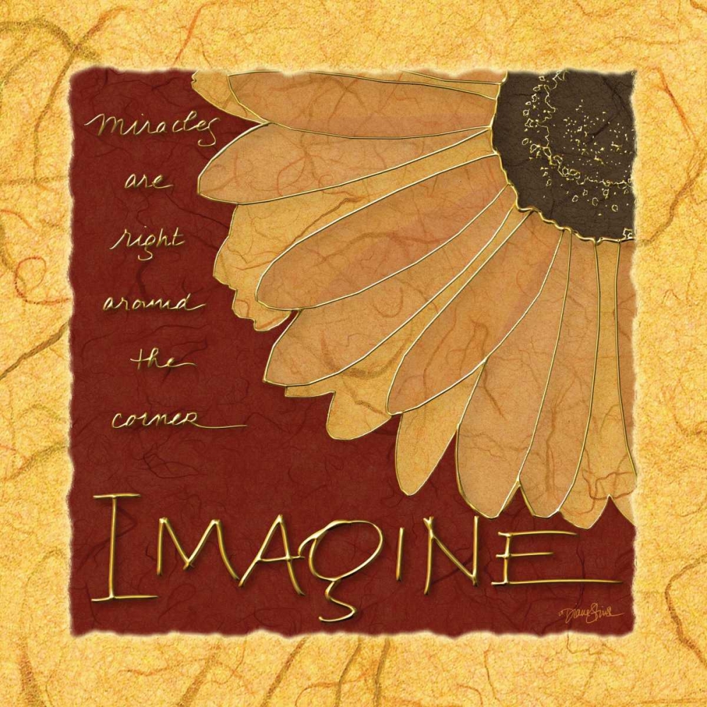 Gerbera Imagine Ylw art print by Diane Stimson for $57.95 CAD