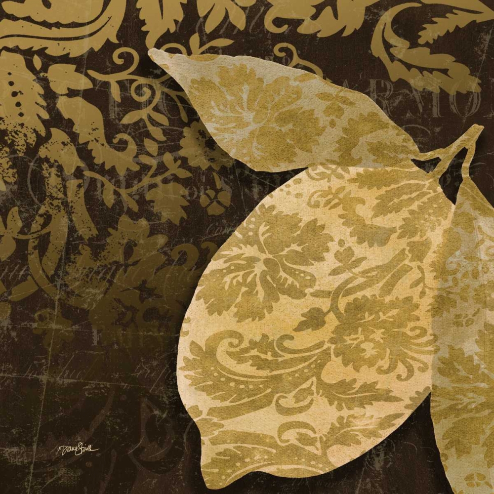 Lemon Damask art print by Diane Stimson for $57.95 CAD