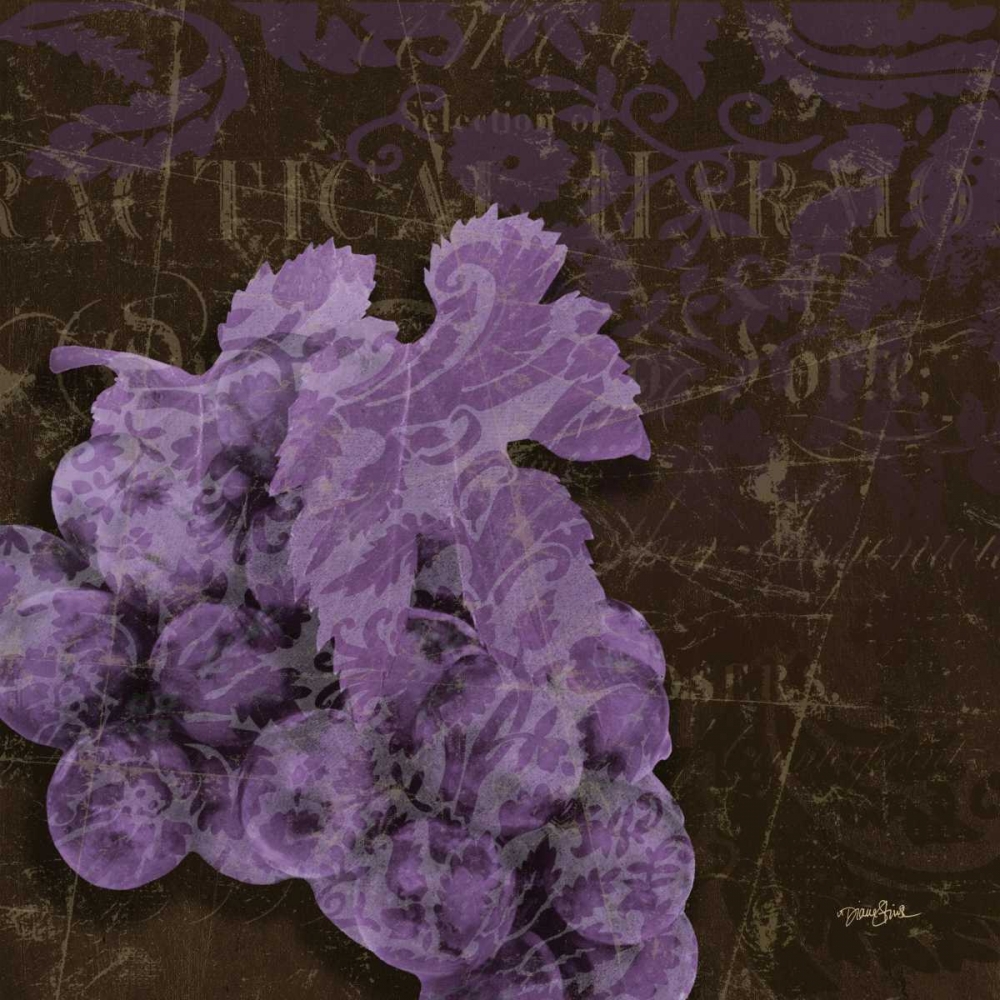 Grape Damask art print by Diane Stimson for $57.95 CAD
