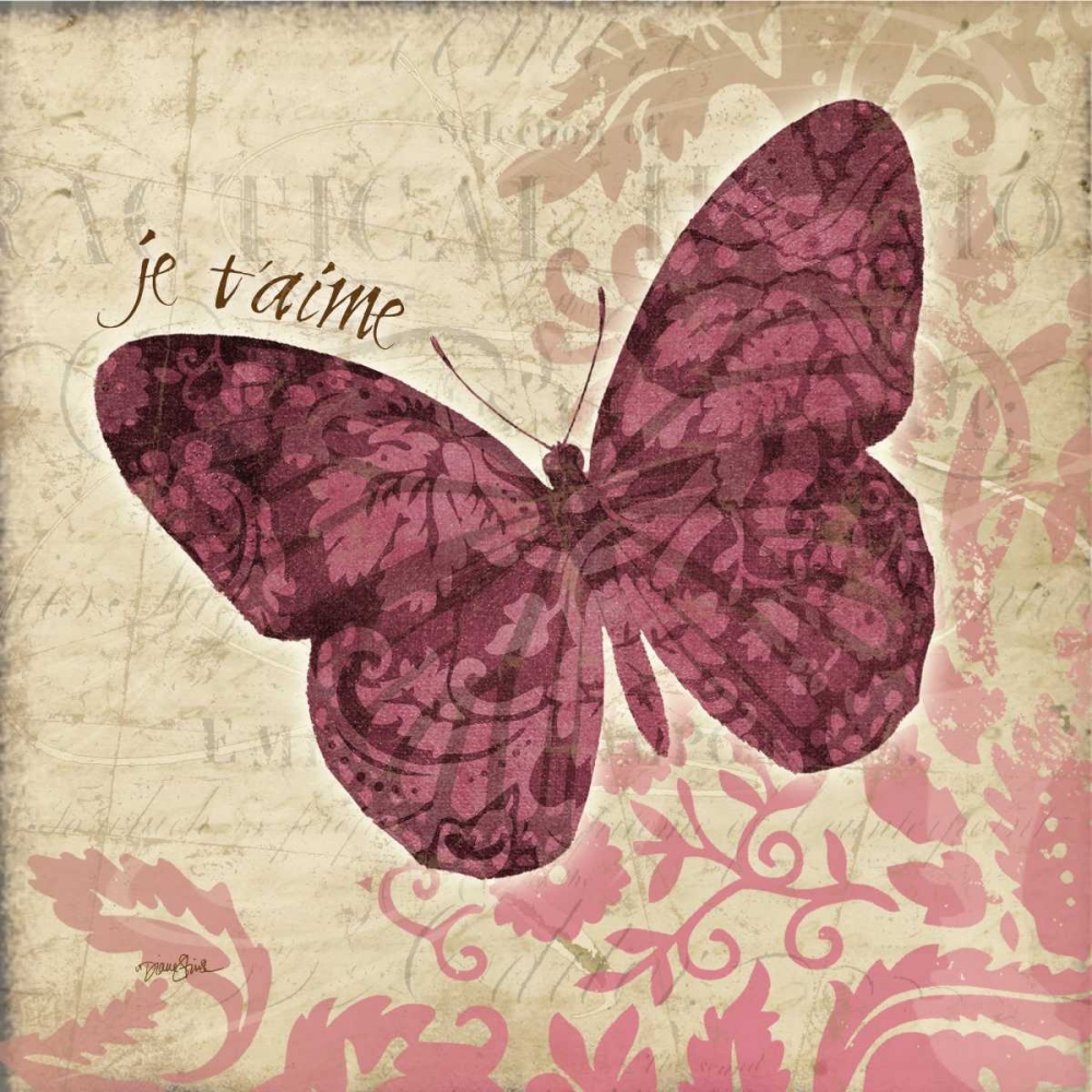 JeTaime Bfly art print by Diane Stimson for $57.95 CAD