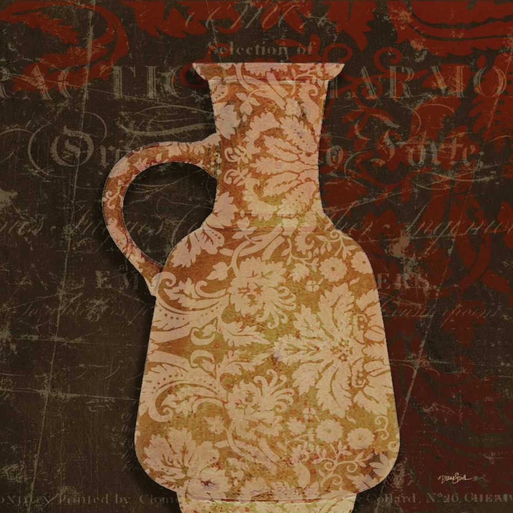 Urn Damask 1 art print by Diane Stimson for $57.95 CAD