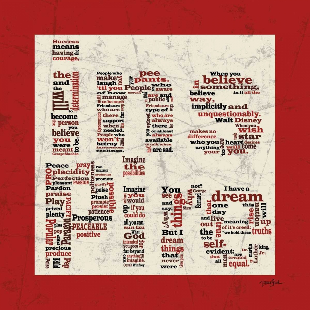 Inspire Red art print by Diane Stimson for $57.95 CAD