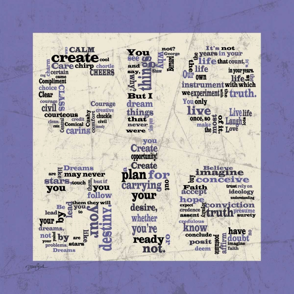 Create Purple art print by Diane Stimson for $57.95 CAD