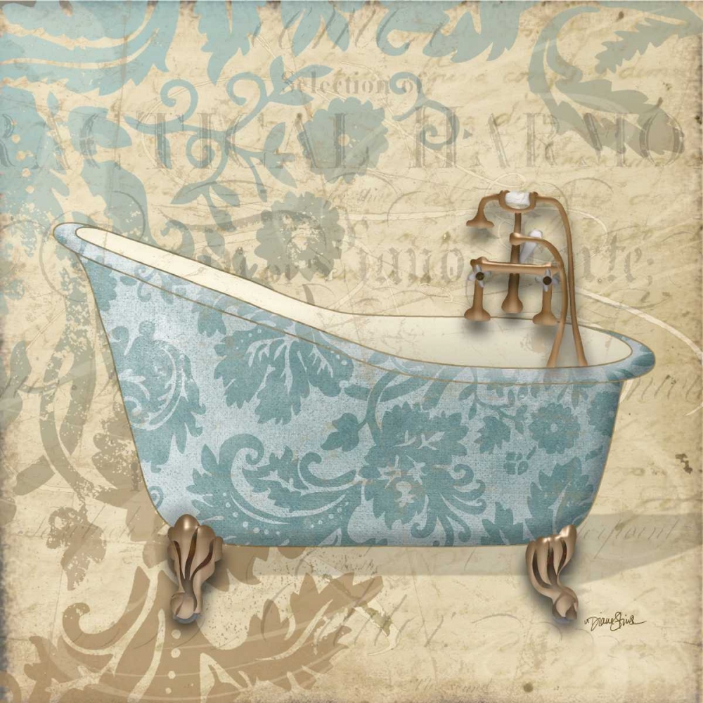 Tub Damask 1 art print by Diane Stimson for $57.95 CAD