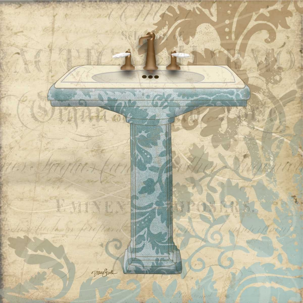 Sink Damask 1 art print by Diane Stimson for $57.95 CAD