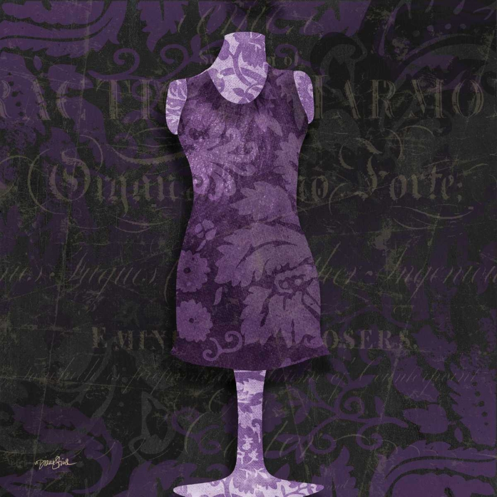 Dress Form Damask art print by Diane Stimson for $57.95 CAD