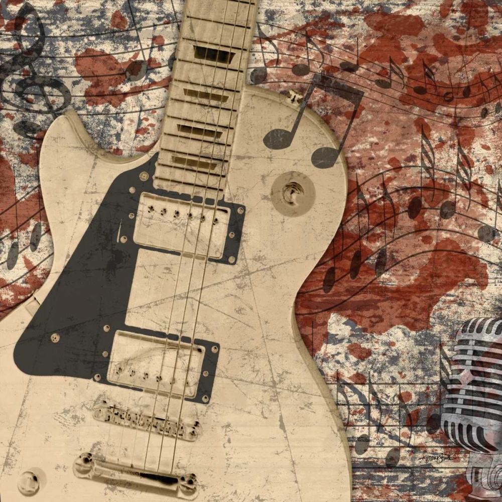 Guitar Rock 1 art print by Diane Stimson for $57.95 CAD