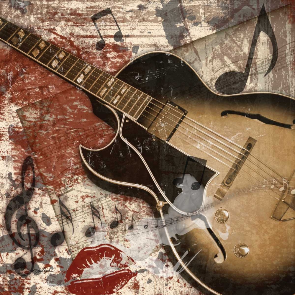 Guitar Rock 2 art print by Diane Stimson for $57.95 CAD