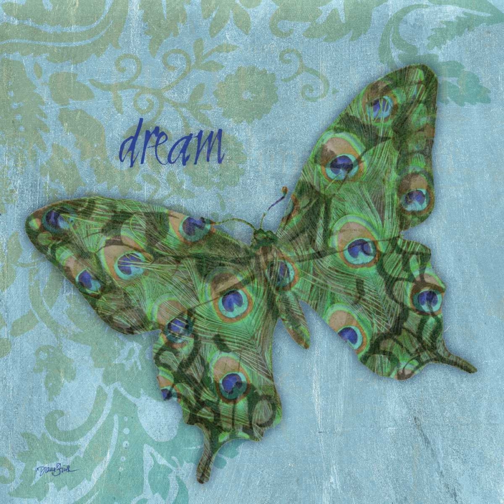 Peacock Bfly 1 art print by Diane Stimson for $57.95 CAD