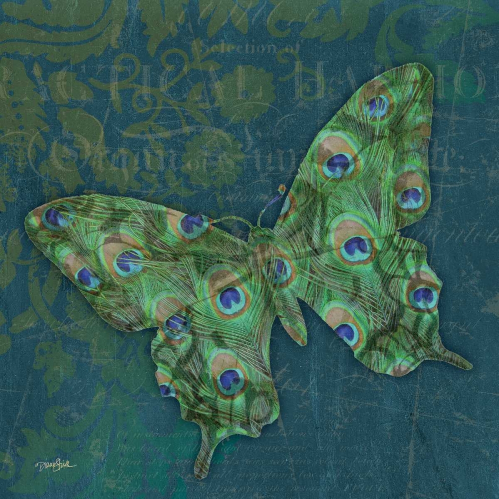 Peacock Bfly 1 art print by Diane Stimson for $57.95 CAD