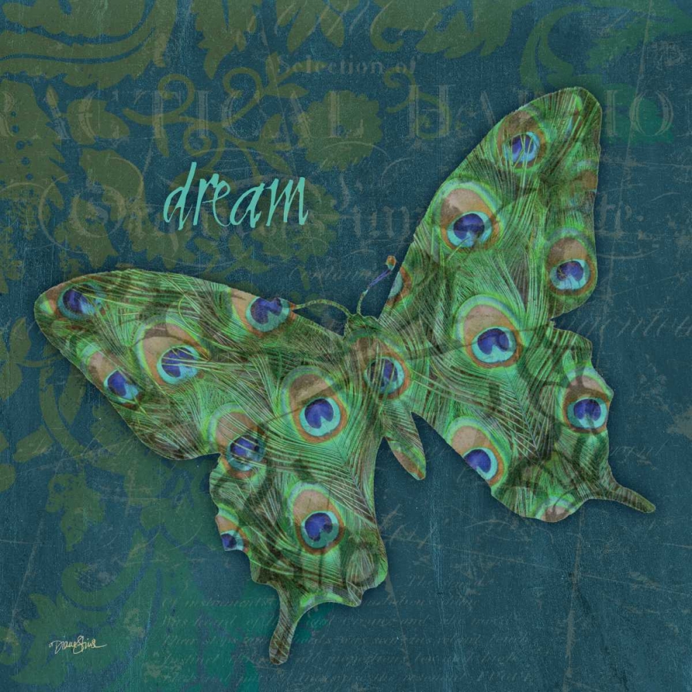 Peacock Bfly 1 art print by Diane Stimson for $57.95 CAD