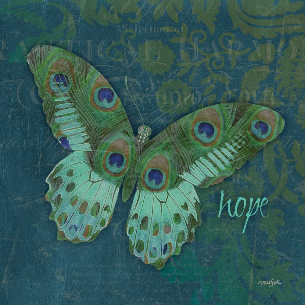Peacock Bfly 4 art print by Diane Stimson for $57.95 CAD