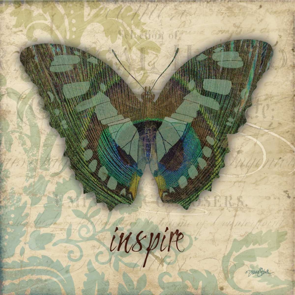 Peacock Bfly 5 art print by Diane Stimson for $57.95 CAD
