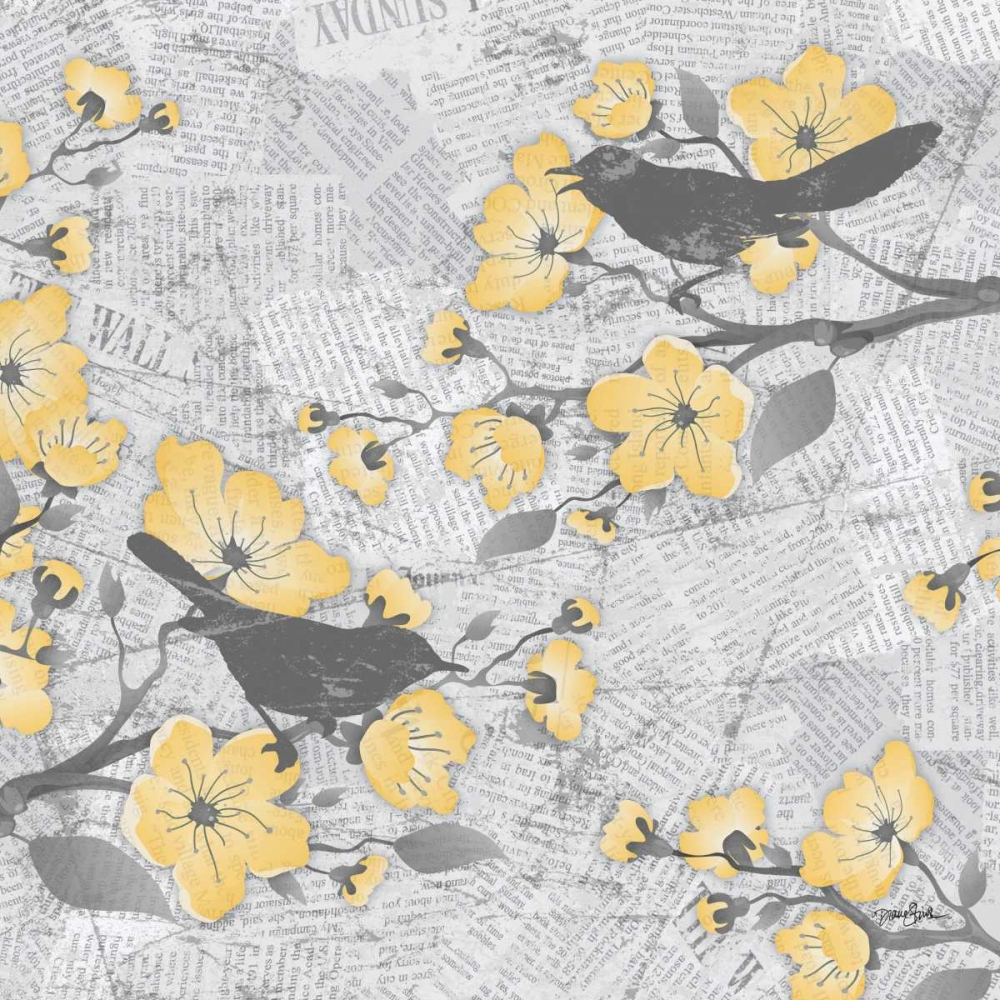 Cherry Blossom Birds 2 art print by Diane Stimson for $57.95 CAD