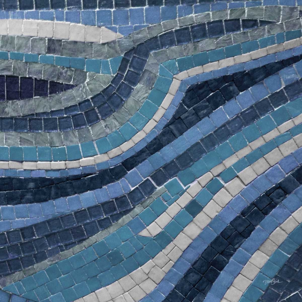 Navy Mosaic 1 art print by Diane Stimson for $57.95 CAD