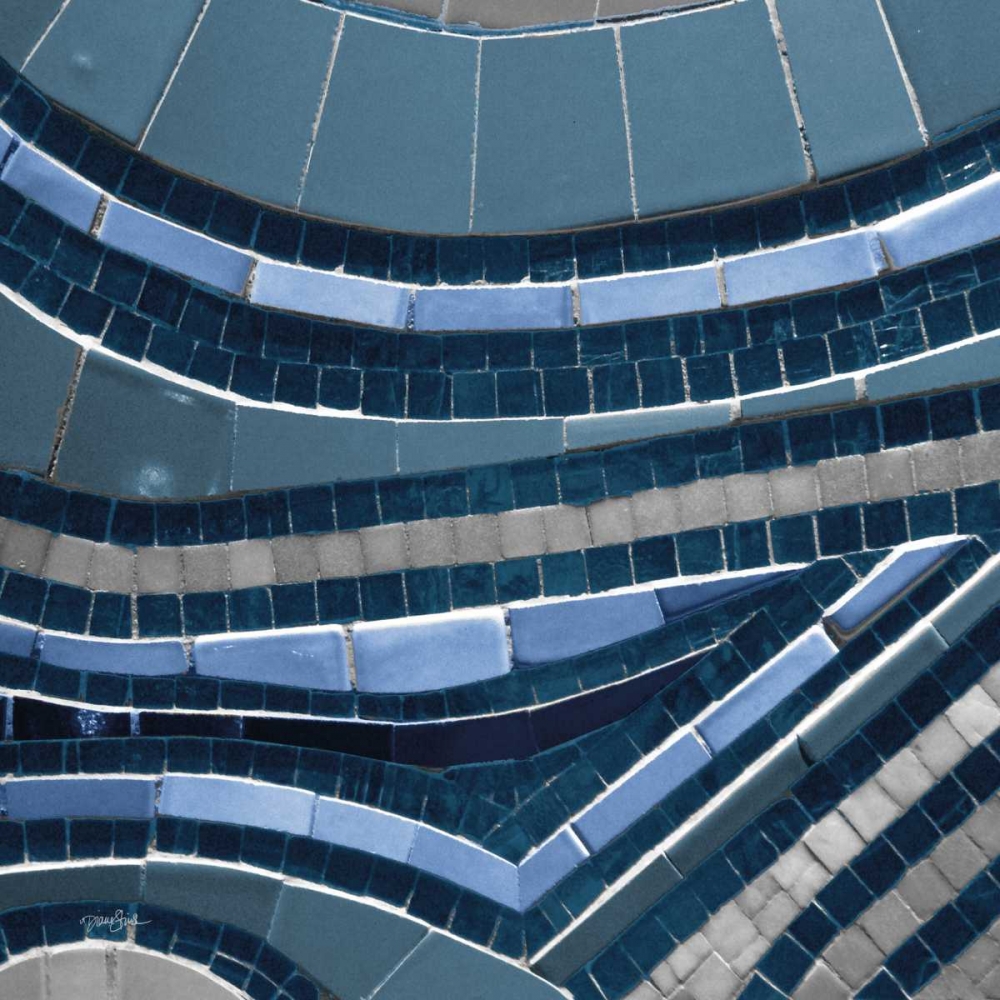 Navy Mosaic 2 art print by Diane Stimson for $57.95 CAD