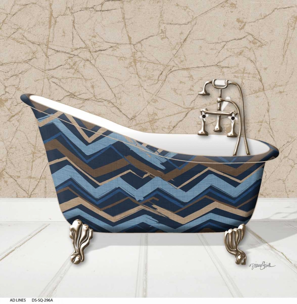 Chevron Tub 1 art print by Diane Stimson for $57.95 CAD