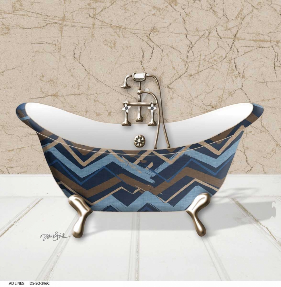Chevron Tub 2 art print by Diane Stimson for $57.95 CAD