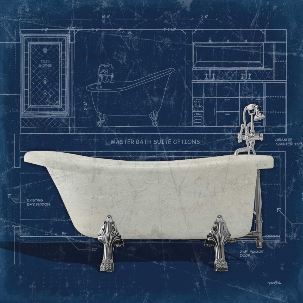 Bath Blues 1 art print by Diane Stimson for $57.95 CAD