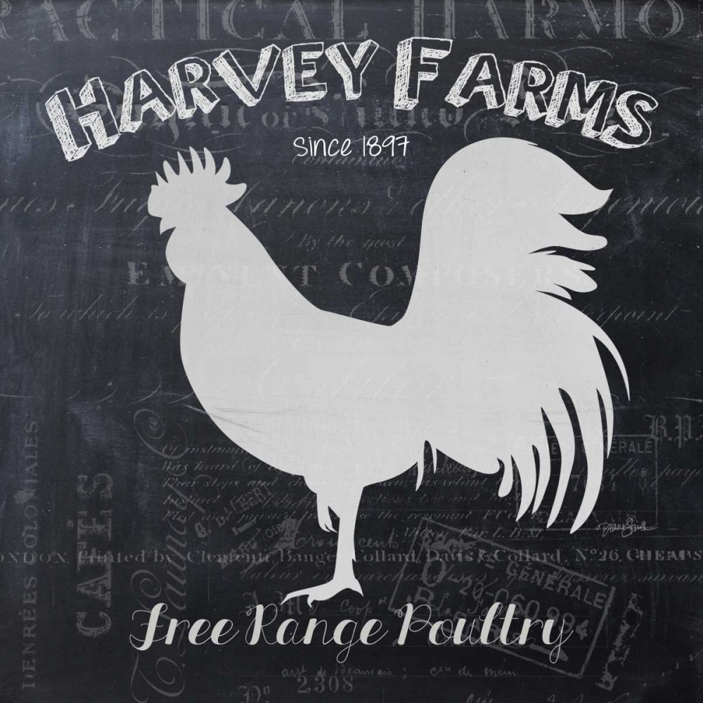 Chalkboard Poultry art print by Diane Stimson for $57.95 CAD