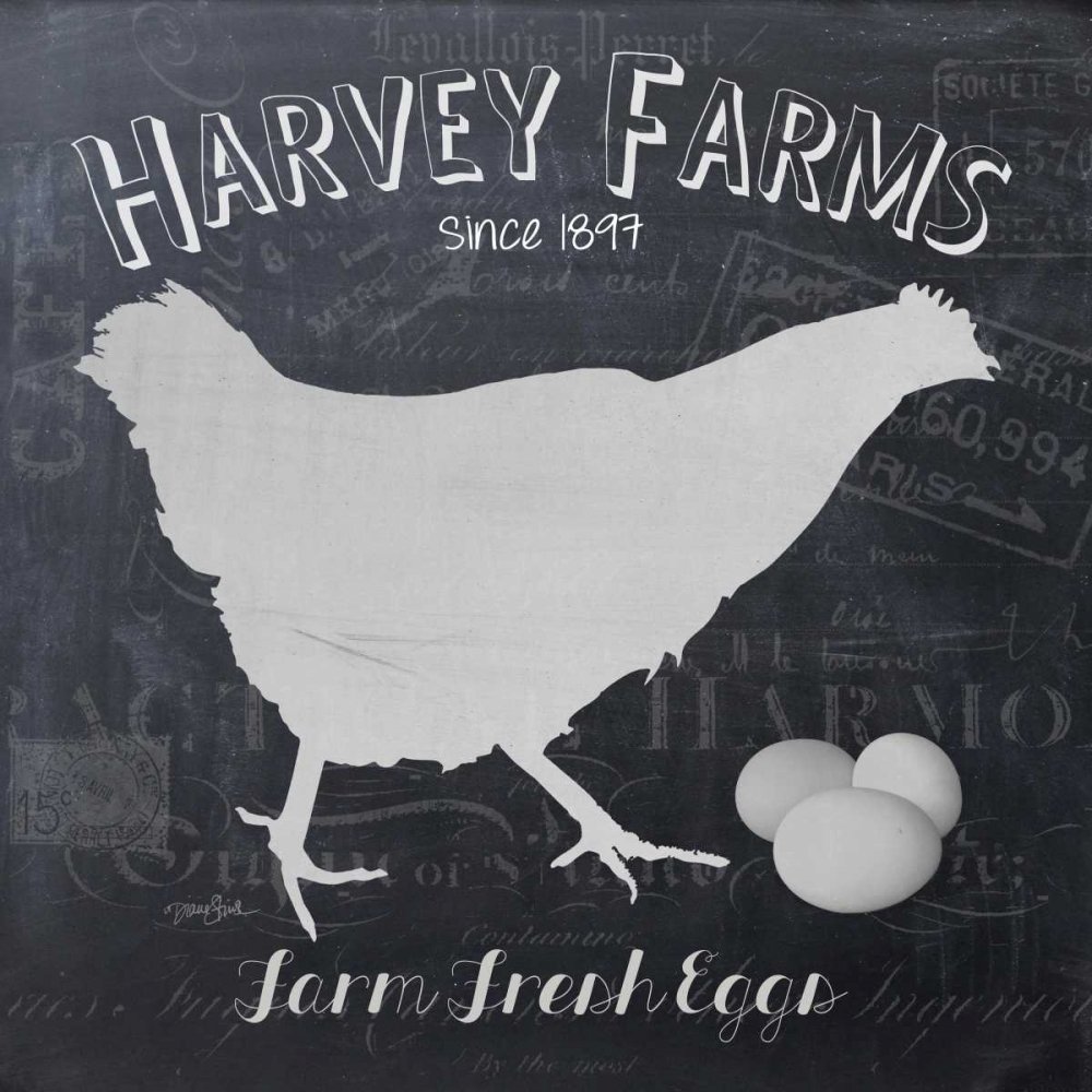 Chalkboard Hen art print by Diane Stimson for $57.95 CAD