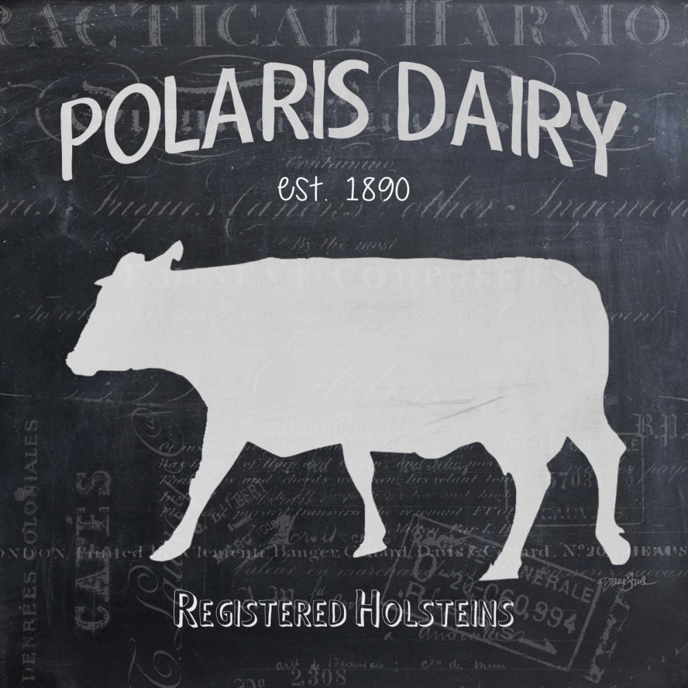 Chalkboard Cow art print by Diane Stimson for $57.95 CAD