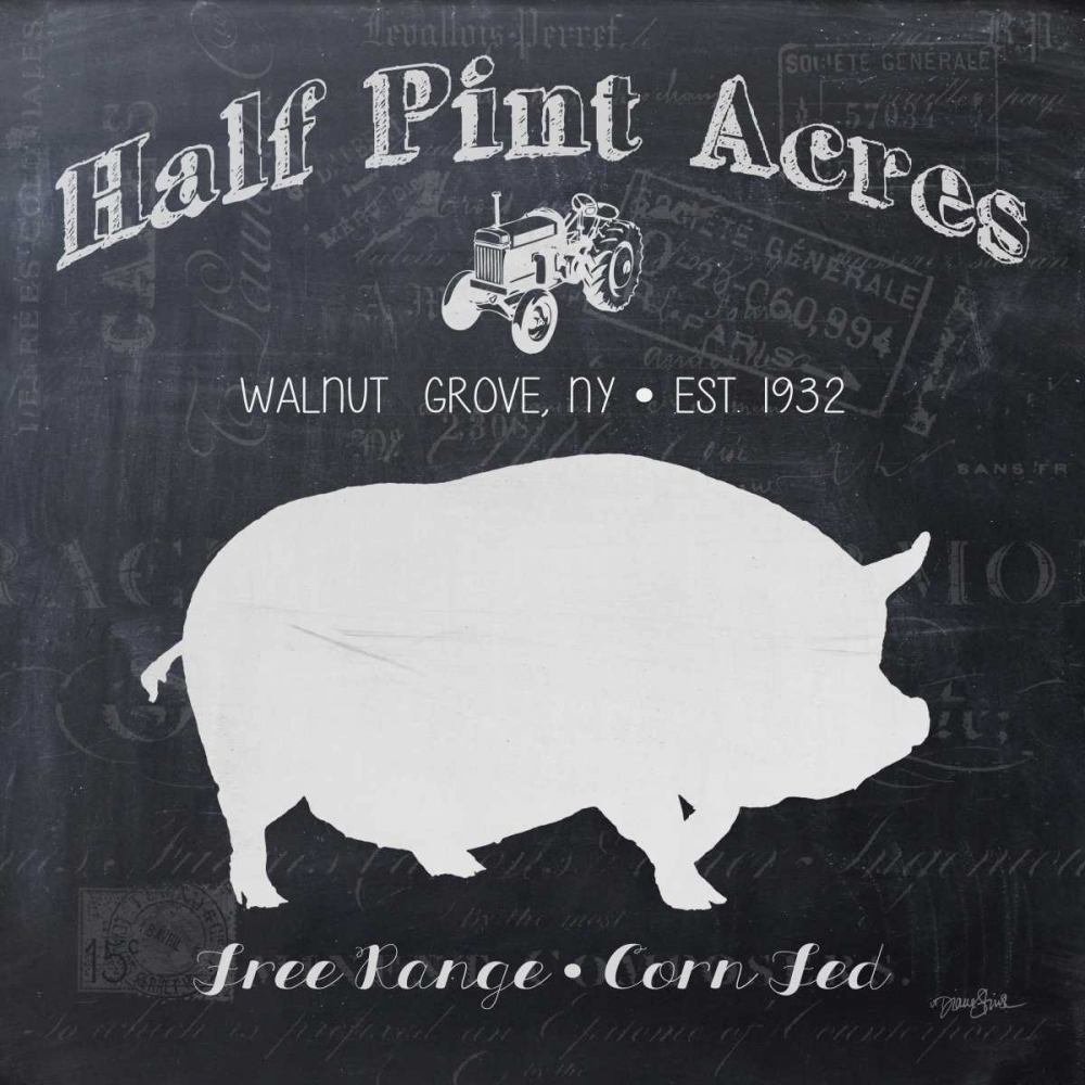 Chalkboard Sow art print by Diane Stimson for $57.95 CAD
