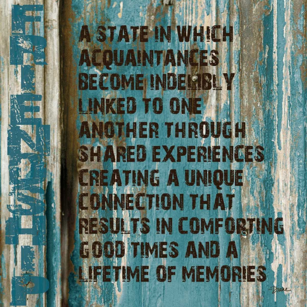 Friendship Grunge F2 art print by Diane Stimson for $57.95 CAD