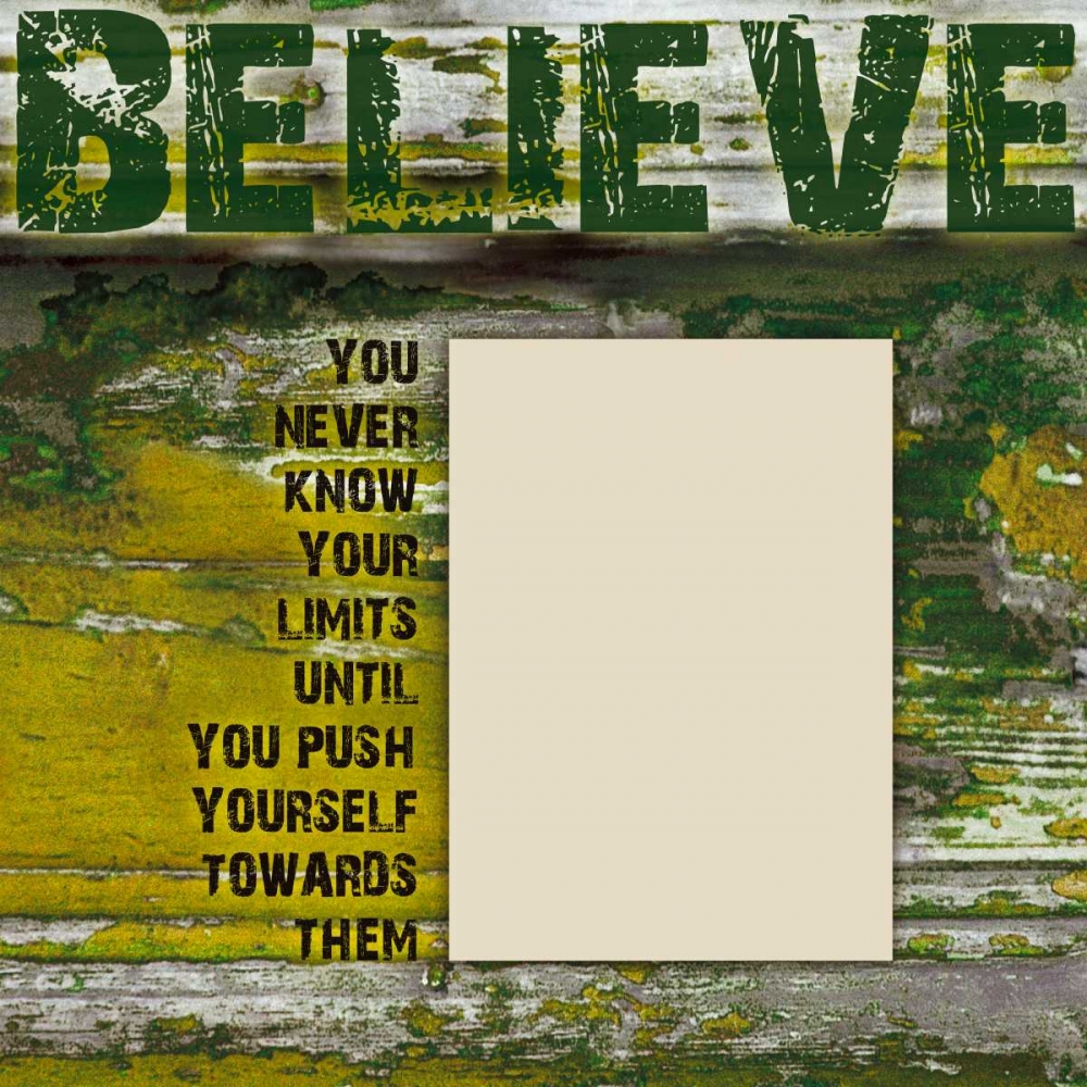 Believe Grunge art print by Diane Stimson for $57.95 CAD